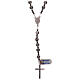 Rosary in 925 silver and Mexican agate beads with hematite s2