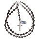 Rosary in 925 silver and Mexican agate beads with hematite s4