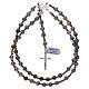 Rosario argento 925 e grani agata messicana con ematite s4