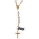 Rosary with pearls and golden 925 silver with hematite s2
