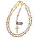 Rosary with pearls and golden 925 silver with hematite s4