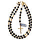 Rosary in golden silver 925 and volcanic lava with hematite s4