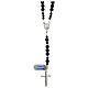 Rosary in onyx and 925 silver s1