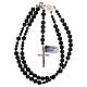 Rosary in onyx and 925 silver s4