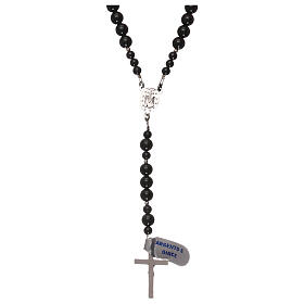 Rosary onyx and 925 silver