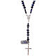 Rosary in 925 silver and lapis grains s2