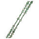 Rosenkranz aus 925er Silber und grünen Perlen aus Aventurin s3