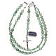 Rosary green aventurina beads and 925 silver s4