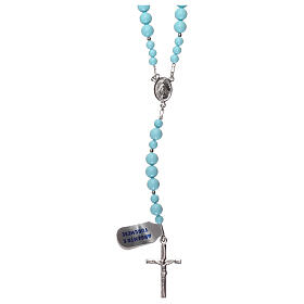 Rosary in 925 silver and turquoise stone
