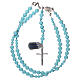 Rosary in 925 silver and turquoise stone s4