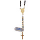 Rosary in gilded 925 silver, burnished and golden hematite s2