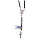 Rosario croce ed ematite argento 925 e grigio s2