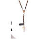 Rosary 925 silver rosé finish hewagonal beads and hematite s2
