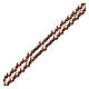 Rosario argento 925 rosé ed ematite marrone s3