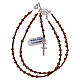 Rosary of 925 silver, goldstone and hematite s4