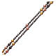 Rosario argento 925 grani ematite colorata s3