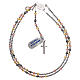 Rosario argento 925 grani ematite colorata s4