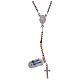 Rosary 925 silver and colored hematite beads s2