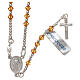Rosary 800 silver and orange strass beads s1