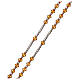 Rosary 800 silver and orange strass beads s3