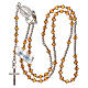 Rosary 800 silver and orange strass beads s4