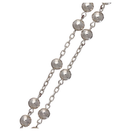 Rosenkranz aus 800er Silber mit Perlen 3