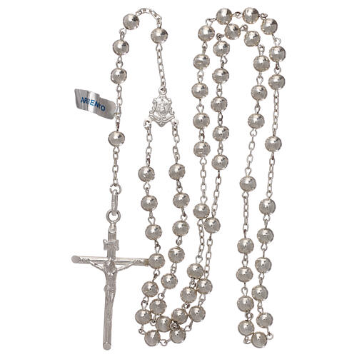 Rosenkranz aus 800er Silber mit Perlen 4