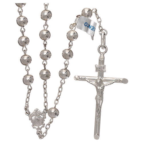 800 silver rosary with silver beads 1