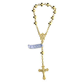 Rosari argento: Rosario decina con palline piene in argento 800