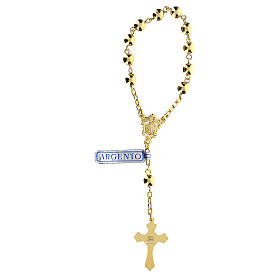 Rosari argento: Rosario decina con palline piene in argento 800