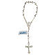 Decina rosario con grani pieni in argento 4 mm s1