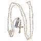 Rosary necklace of 800 silver and mother-of-pearl s4