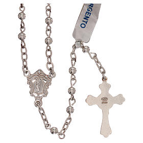 Rosary of 800 silver with smooth beads