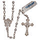 Rosary of 800 silver with smooth beads s1