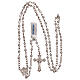 Rosary of 800 silver with smooth beads s4
