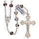 Rosary of 800 silver with white cloisonné beads s1