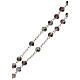 Rosary of 800 silver with white cloisonné beads s3