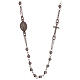 Rosary necklace 925 silver beads 1 mm s2