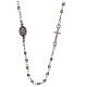 Collana rosario argento 925 Madonna Miracolosa grani 1 mm s2