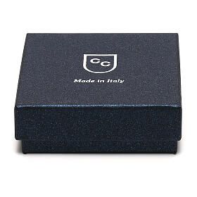 Colar terço prata 925 Nossa Senhora Milagrosa contas 1 mm s4