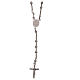 Collana rosario argento 925 con crocefisso grani 2 mm s2