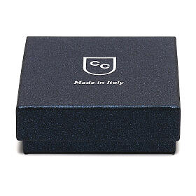 Colar terço prata 925 Nossa Senhora Milagrosa crucifixo contas 1 mm s5