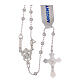 STOCK Rosary necklace of 925 silver, 3 mm beads s2
