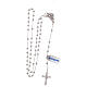 STOCK Rosary necklace of 925 silver, 3 mm beads s4