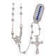 STOCK Rosary necklace 925 silver beads 3 mm s1