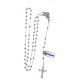 STOCK Rosary necklace 925 silver beads 3 mm s4