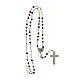Rosary of 925 silver, multicoloured beads, E Gioia Sia s6