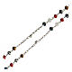 Rosary 925 silver with multi-color beads and E Gioia Sia lettering s5