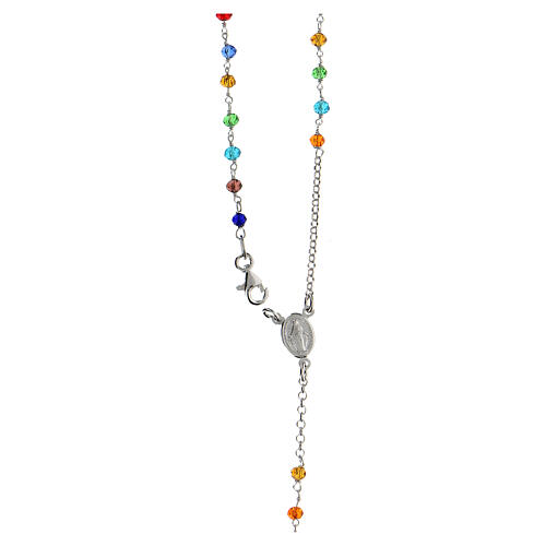 Rosary E Gioia Sia, 925 silver and multicoloured beads 3