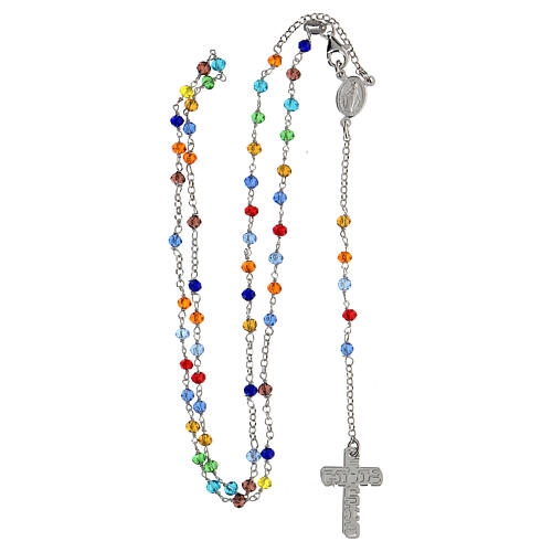 Rosary E Gioia Sia, 925 silver and multicoloured beads 4
